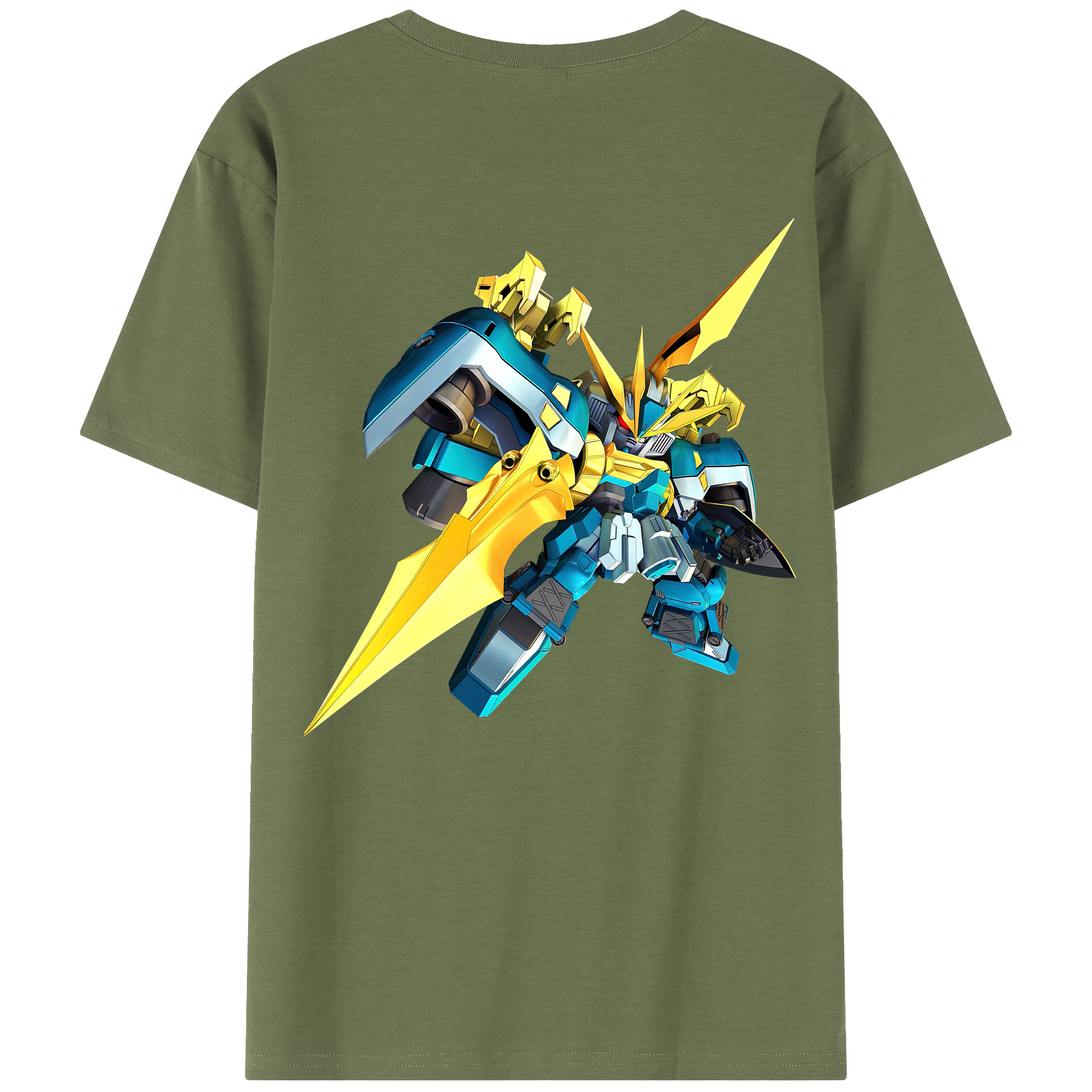 （画像用） 機動戦士ガンダム Mobile Suit Gundam 綿100％半袖Tシャツ（背面プリント）
